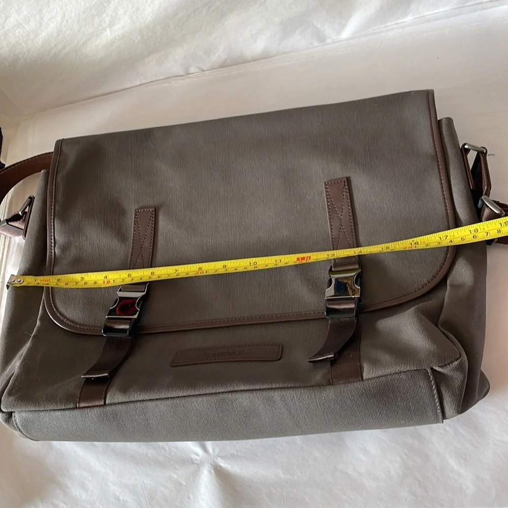 Portal packs messenger crossbody bag brown/grey